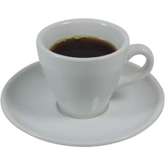 6 lı Kalın Duvarlı Porselen Espresso Kahve Fincanı Beyaz