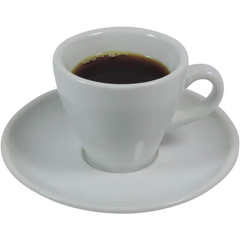 6 lı Kalın Duvarlı Porselen Espresso Kahve Fincanı Beyaz