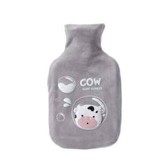 Sevimli İnek Desenli 600 ML Sıcak Su Torbası Gri