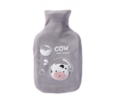 Sevimli İnek Desenli 600 ML Sıcak Su Torbası Gri
