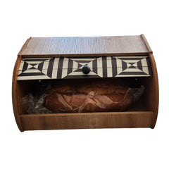 Ahşap Açılıp Kapanan 37x25 cm Ekmek Kutusu