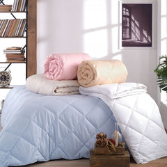 Altınbaşak 195X215 Çift Kişilik Microfiber Yorgan Beyaz