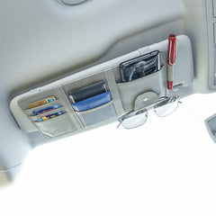 Araç İçi Güneşlik Altı Düzenleyici Cüzdan 29x15 cm Gri