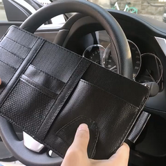 Araç İçi Güneşlik Altı Düzenleyici Cüzdan 29x15 cm Siyah