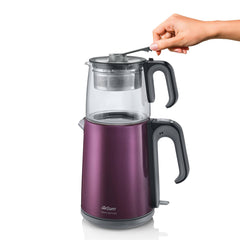 Arzum Çaycı Heptaze Elektrikli Çay Makinesi Mürdüm