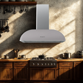 Bompani Retro Grigio Platino Davlumbaz