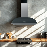 Bompani Retro Nero Antracite Davlumbaz