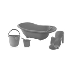 Babyjem 4'lü Bebek Banyo Seti Aparatlı Antrasit