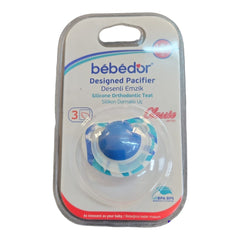 Bebedor 163 Art Desenli Silikon Emzik No:3 Mavi
