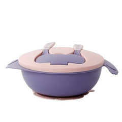 Bebek ve Çocuklar İçin Yemek Takımı Mor Pembe