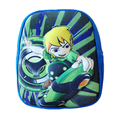 Ben10 Kabartmalı 32 x 28 cm Okul Sırt Çantası Mavi