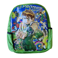 Ben10 Kabartmalı 32x 28 cm Okul Sırt Çantası Yeşil