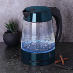 Berlinger Haus 1.7 Lt Elektrikli LED'li Cam Su Isıtıcısı Kettle Aqua