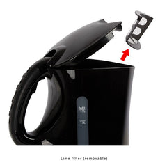 Bomann 1.7 Lt 2200 W Elektrikli Su Isıtıcısı Kettle Siyah