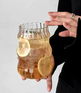 Borosilkat 4'lü Dalgalı Meşrubat Cam Bardak 500 Ml