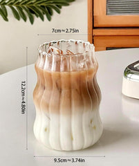 Borosilkat 4'lü Dalgalı Meşrubat Cam Bardak 500 Ml