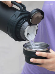 Çift Katmanlı Paslanmaz Çelik 2.5 L Vakumlu Termos Mavi