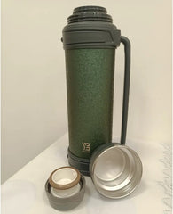 Çift Katmanlı Paslanmaz Çelik 2.5 L Vakumlu Termos Yeşil