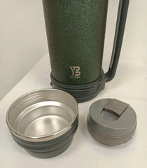 Çift Katmanlı Paslanmaz Çelik 2.5 L Vakumlu Termos Yeşil