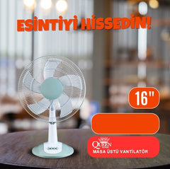 Queen 16'' Masa Vantilatörü