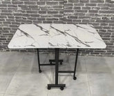 Nine 70x110 Cm Katlanır Masa Mermer Desenli