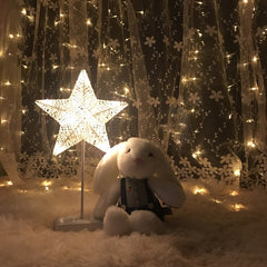 Dekoratif Retro Led Masa Lambası Yıldız