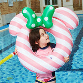 Şişirilebilen Daire Deniz Havuz Çocuk Simiti Pembe