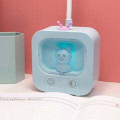 Dokunmatik 24 LED Çalışma Okuma Masa Lambası Mavi