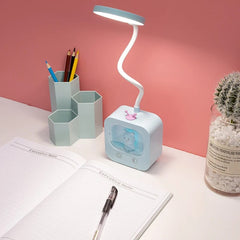 Dokunmatik 24 LED Çalışma Okuma Masa Lambası Mavi