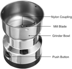 Çok Fonksiyonlu Elektrikli Öğütücü Kahve Çekirdeği Tahıl Baharat Öğütücü