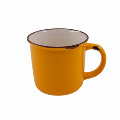 Emaye Görünümlü 9x9 cm Kupa Sarı