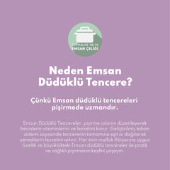 Emsan Burcu 6 Lt Paslanmaz Çelik Düdüklü Tencere
