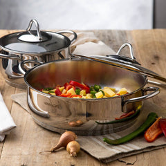 Emsan Cemre İndüksiyon Tabanlı 8 Parça Çelik Tencere Seti