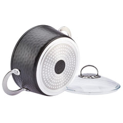 Emsan Nostalji İndüksiyon Tabanlı 7 Parça Granit Tencere Seti Siyah