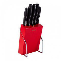 Emsan Yeni Mia 6 Parça Bıçak Seti Kırmızı