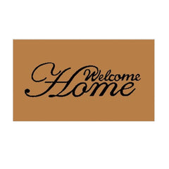 Welcome Home Yazılı 40 x 60 cm Hindistan Cevizi İpi Kapı Önü Paspası