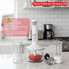 Arnica Panna El Blender Seti Beyaz