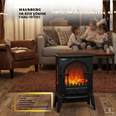 Hausberg Elektrikli LED Alev Efektli Taşınabilir Şömine