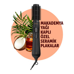 Grundig NaturaShine Saç Şekillendirici Siyah