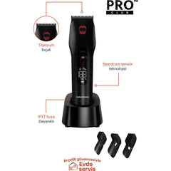 Grundig Li-on Batarya Saç Sakal Şekillendirme Seti Siyah