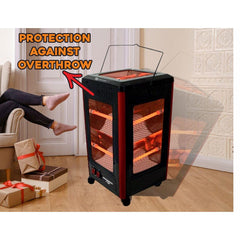 Hausberg 2200 W Tekerlekli 5 Yönlü Isıtıcı Soba