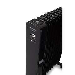 Hausberg Dijital Elektrikli 9 Petekli Uzaktan Kumandalı Radyatör Soba Siyah