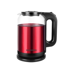 Hausberg 1.8 Lt Gizli Rezistanslı Elektrikli Su Isıtıcı Kettle Kırmızı