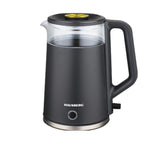 Hausberg Gizli Rezistanslı 2 Litre Elektrikli Su Isıtıcısı Kettle Gri
