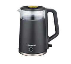 Hausberg Gizli Rezistanslı 2 Litre Elektrikli Su Isıtıcısı Kettle Gri