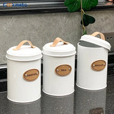 3 lü İskandinav Kahvelik Şekerlik Seti Beyaz