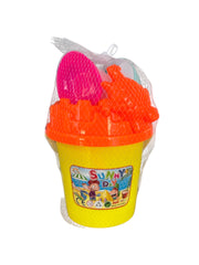 Sunny Day 30 Cm Kazma Kürek Tırmıklı Plaj Kova Seti Sarı