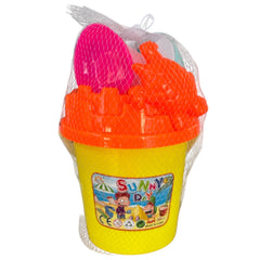 Sunny Day 30 Cm Kazma Kürek Tırmıklı Plaj Kova Seti Sarı