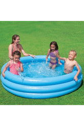 Intex Orta Boy Kristal Çocuk Havuzu Mavi