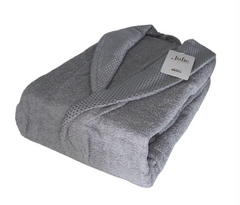 Julie Darla 3 Parça Tekli Bornoz Seti Gri